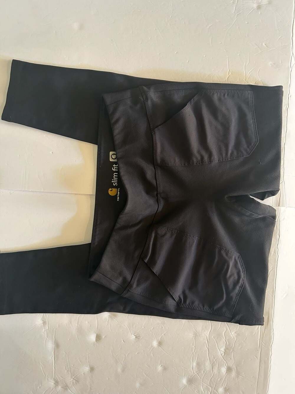 Girls Carhartt Force Fitted Midweight Utility Leggings Slim Fit Black